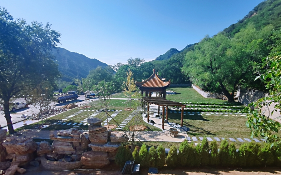 长城华人怀思堂园区现场图片